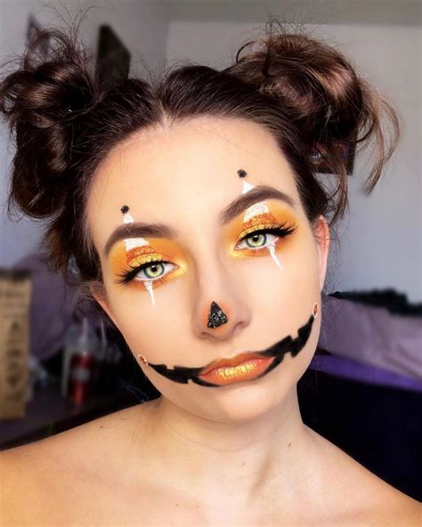 simple pumpkin makeup